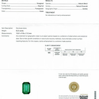 8.22 Ct. Emerald from Zambia Scan Report