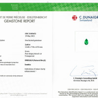2.68 Ct. Emerald from Zambia Scan Report