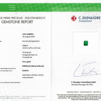 3.66 Ct. Emerald from Zambia Scan Report