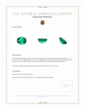 2.48 Ct. Emerald from Zambia Appraisal