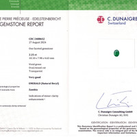 2.25 Ct. Emerald from Zambia Scan Report