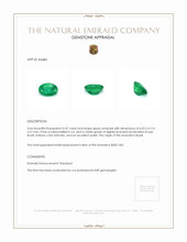 0.47 Ct. Emerald from Brazil Appraisal