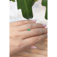 0.49 Ct. Emerald from Brazil Life Style