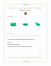 0.68 Ct. Emerald from Brazil Appraisal