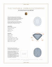 0.69 Ct. Emerald from Brazil 3 D Scan Report