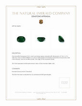 0.81 Ct. Emerald from Brazil Appraisal