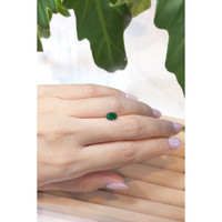 0.81 Ct. Emerald from Brazil Life Style