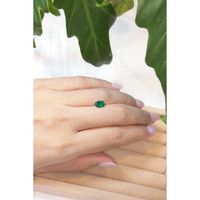 0.81 Ct. Emerald from Brazil Life Style