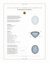 1.25 Ct. Emerald from Nigeria 3 D Scan Report