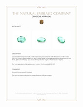 0.88 Ct. Emerald from Nigeria Appraisal