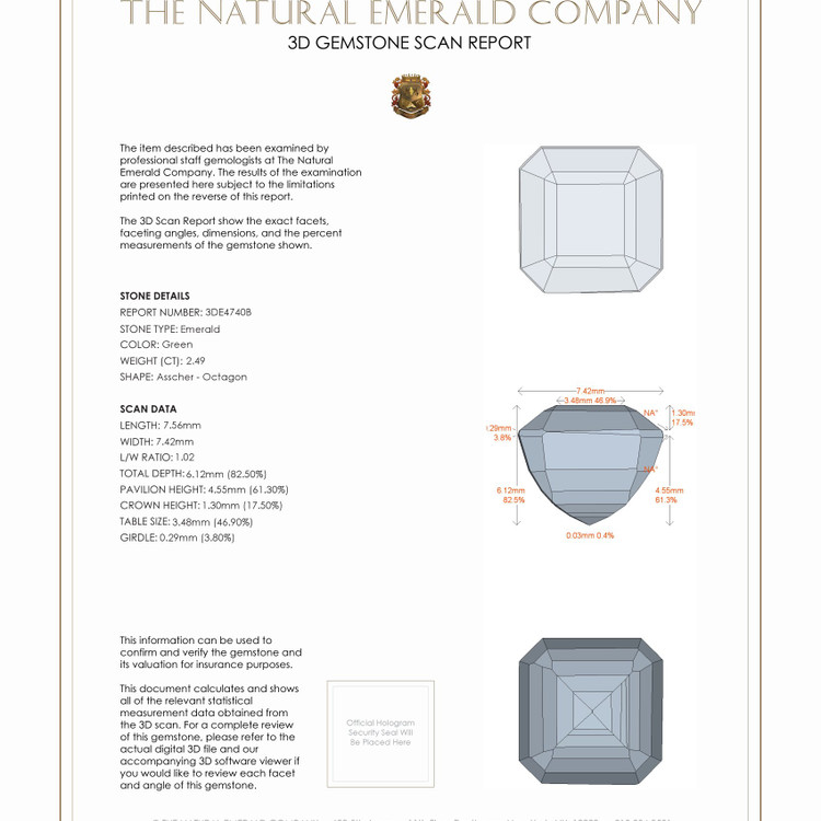 2.49 Ct. Emerald from Nigeria