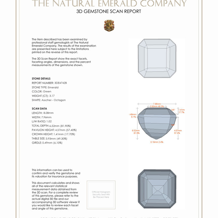 3.17 Ct. Emerald from Nigeria