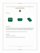 5.13 Ct. Emerald from Zambia Appraisal