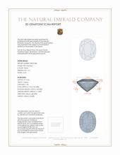 1.51 Ct. Emerald from Zambia 3 D Scan Report