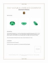 2.11 Ct. Emerald from Zambia Appraisal
