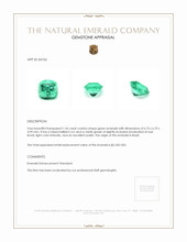 1.26 Ct. Emerald from Brazil Appraisal
