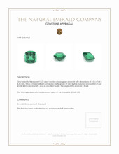 1.27 Ct. Emerald from Brazil Appraisal