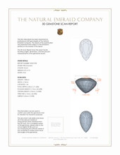 0.73 Ct. Emerald from Zambia 3 D Scan Report