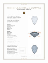 1.02 Ct. Emerald from Zambia 3 D Scan Report