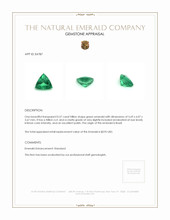 0.57 Ct. Emerald from Brazil Appraisal