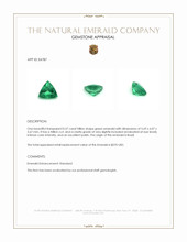 0.57 Ct. Emerald from Brazil Appraisal