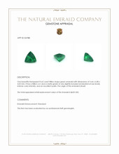 0.62 Ct. Emerald from Brazil Appraisal