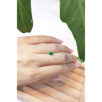 0.62 Ct. Emerald from Brazil Life Style