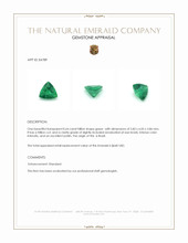 0.64 Ct. Emerald from Brazil Appraisal