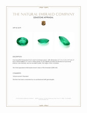 0.65 Ct. Emerald from Zambia Appraisal