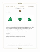 0.68 Ct. Emerald from Brazil Appraisal