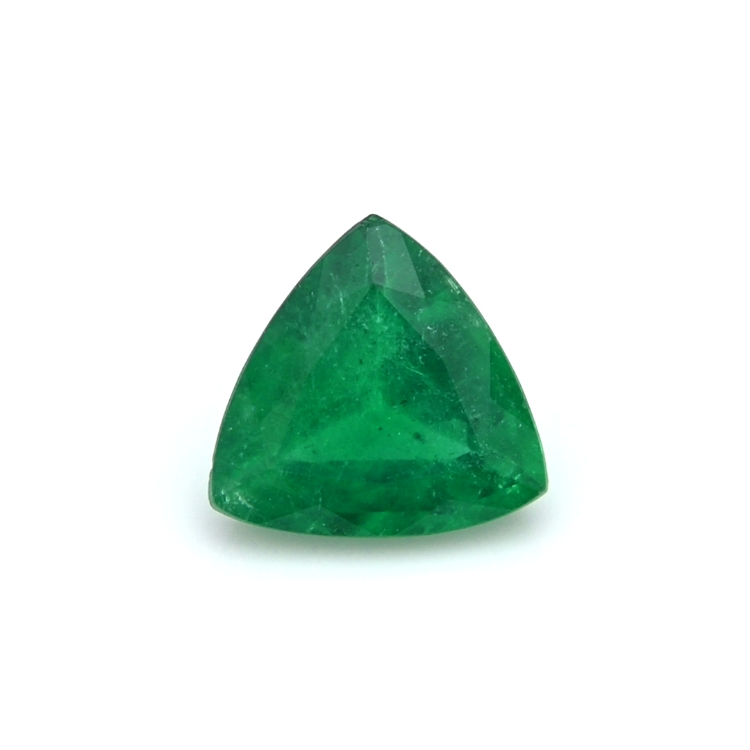 Natural Brazilian Emerald 7.70 Ct Trillion Shape Certified Gemstone hotsell