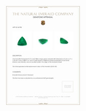 0.76 Ct. Emerald from Brazil Appraisal