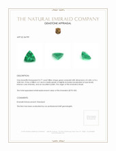0.77 Ct. Emerald from Brazil Appraisal