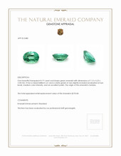 0.77 Ct. Emerald from Zambia Appraisal