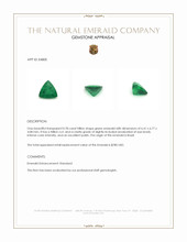 0.78 Ct. Emerald from Brazil Appraisal