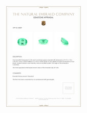 2.28 Ct. Emerald from Colombia Appraisal