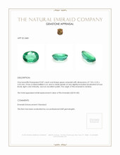 0.87 Ct. Emerald from Zambia Appraisal