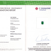 4.18 Ct. Emerald from Zambia Scan Report