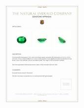 2.50 Ct. Emerald from Zambia Appraisal