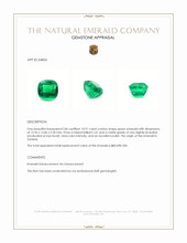 10.91 Ct. Emerald from Zambia Appraisal