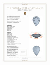 1.31 Ct. Emerald from Zambia 3 D Scan Report