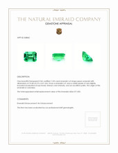 3.30 Ct. Emerald from Colombia Appraisal