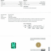 3.30 Ct. Emerald from Colombia Scan Report