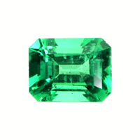 Antique Style Emerald Ring 3.30 Ct., 18K White Gold Combination Stone