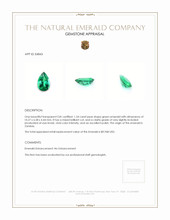 1.54 Ct. Emerald from Zambia Appraisal