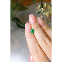 0.74 Ct. Emerald from Colombia Life Style