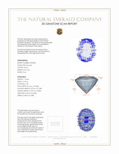 0.82 Ct. Emerald from Zambia 3 D Scan Report