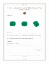 5.17 Ct. Cabochon Emerald from Colombia Appraisal