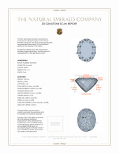 1.37 Ct. Emerald from Colombia 3 D Scan Report