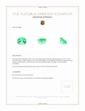 1.89 Ct. Emerald from Colombia Appraisal